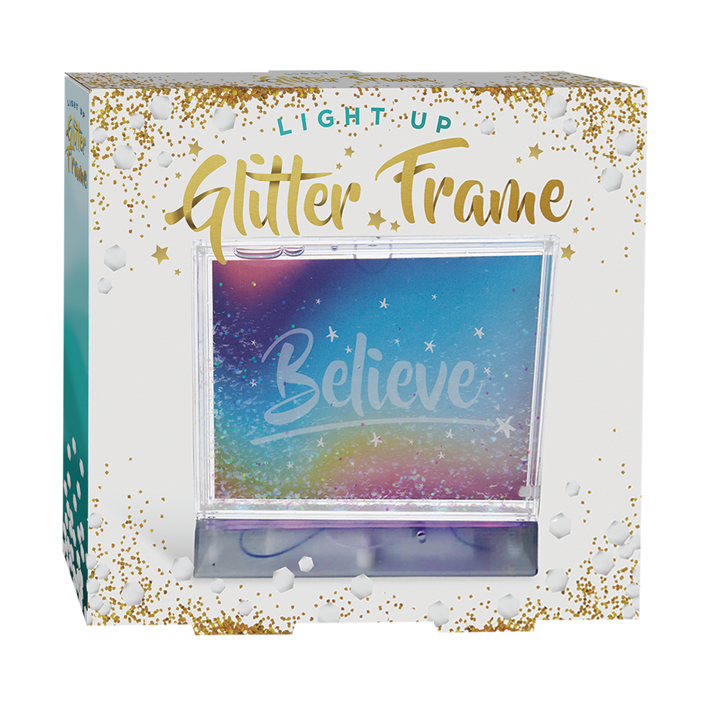 Color Changing Glitter Picture Frame
