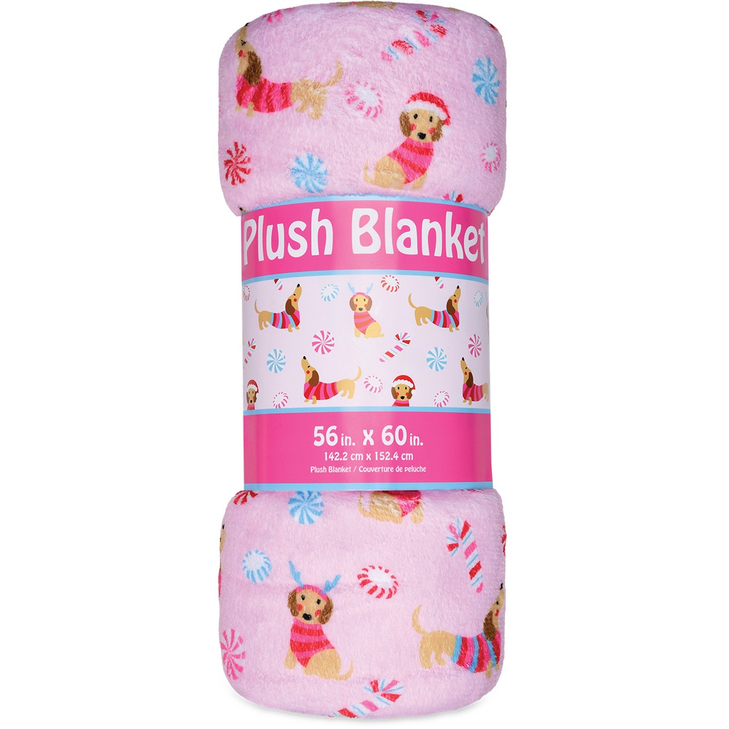 Peppermint Bark Plush Blanket