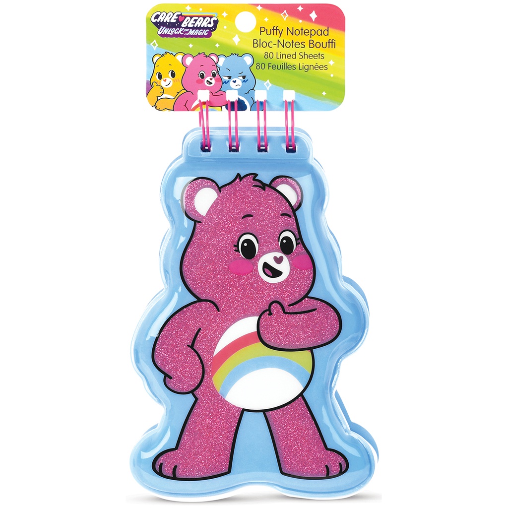 [724-929] Cheer Care Bears Puffy Notebook