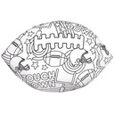 Football Color Me Pillow
