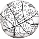 Basketball Color Me Pillow