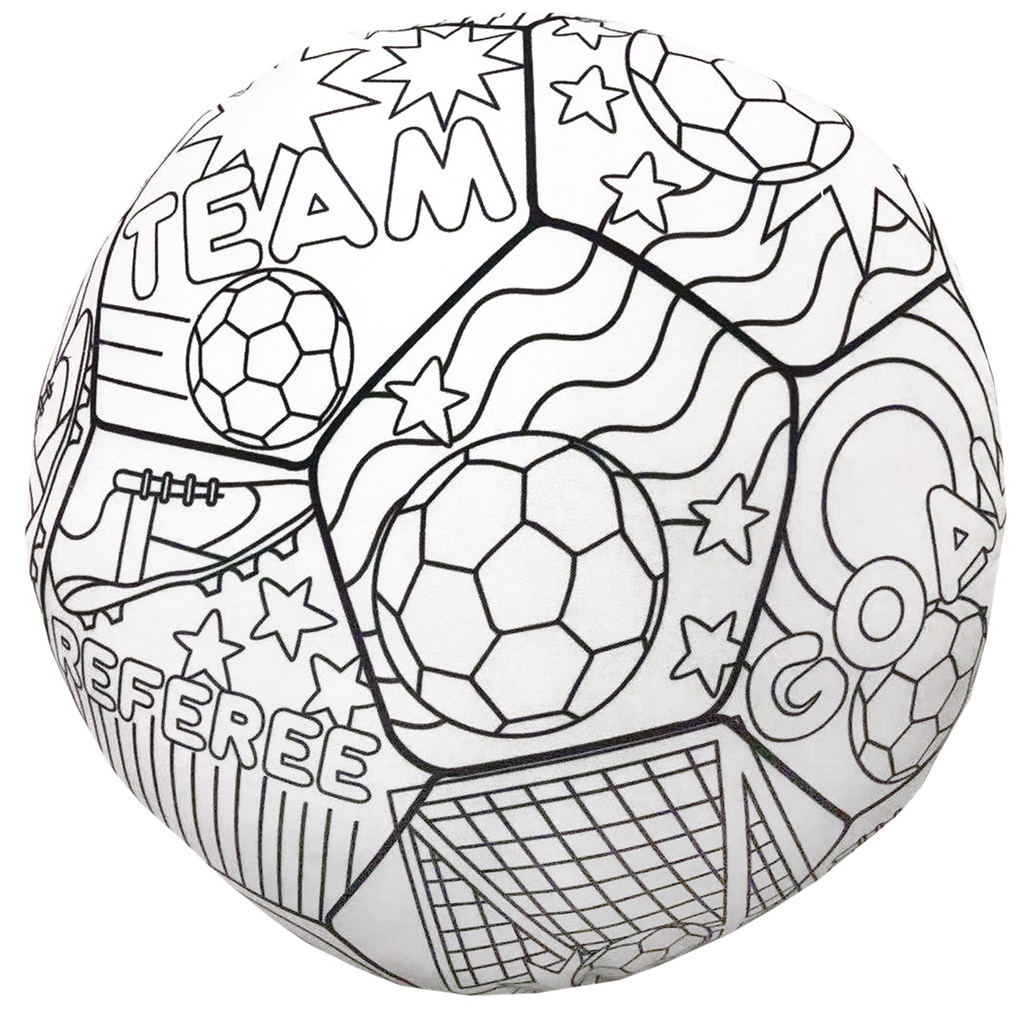 Soccer Color Me Pillow