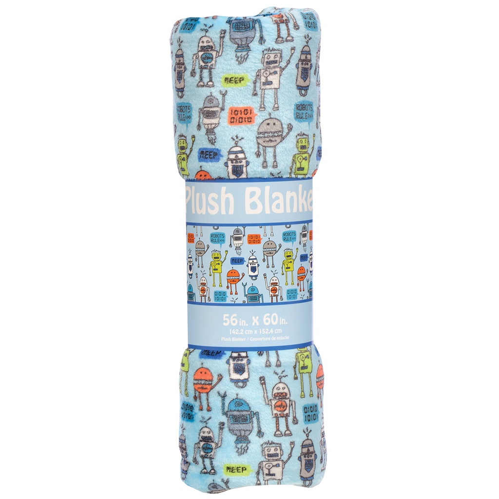 Robots Rule Plush Blanket