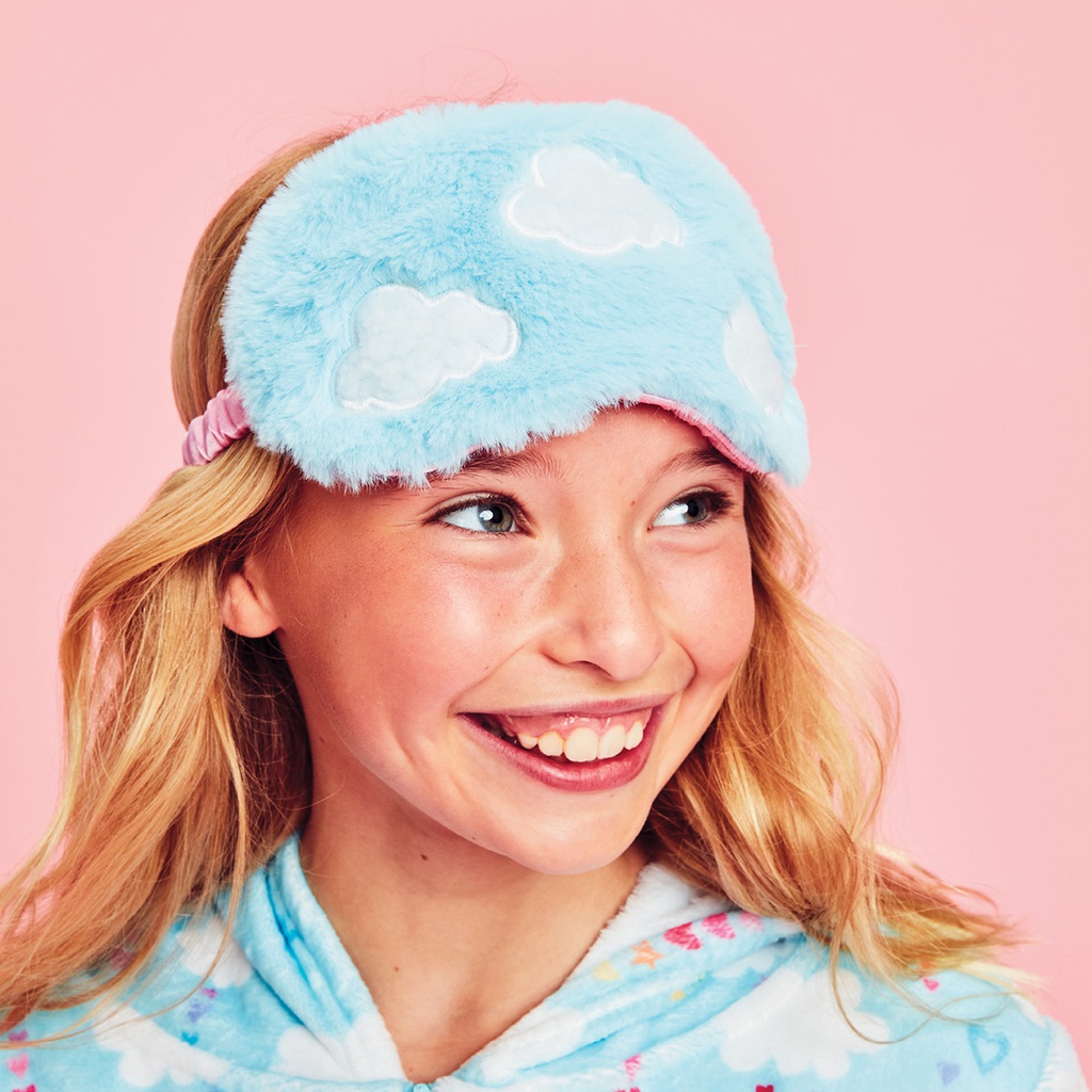 Cheerful Clouds Furry Eye Mask