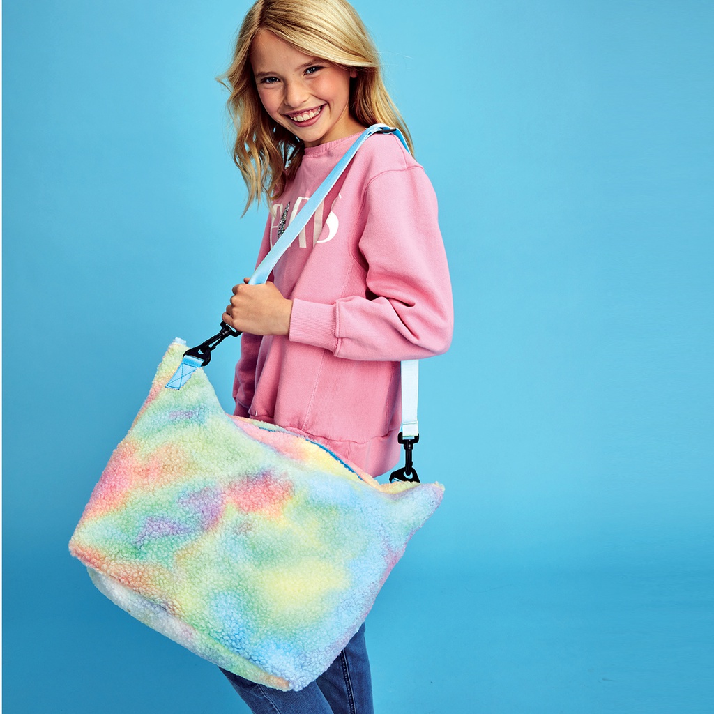 Rainbow Sherpa Overnight Bag