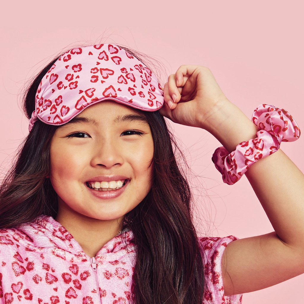 Lovely Leopard Eye Mask & Scrunchie Set