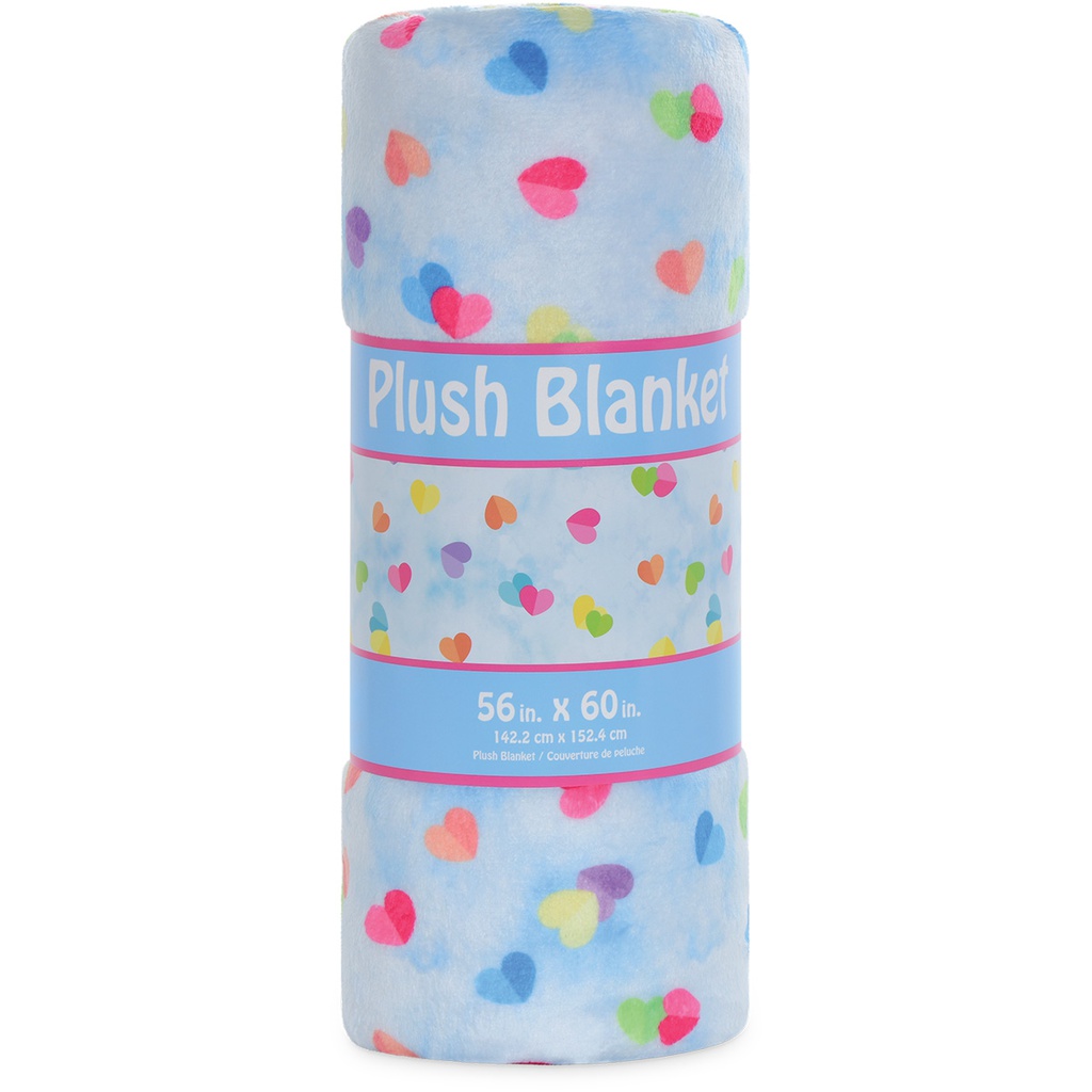 Playful Hearts Plush Blanket