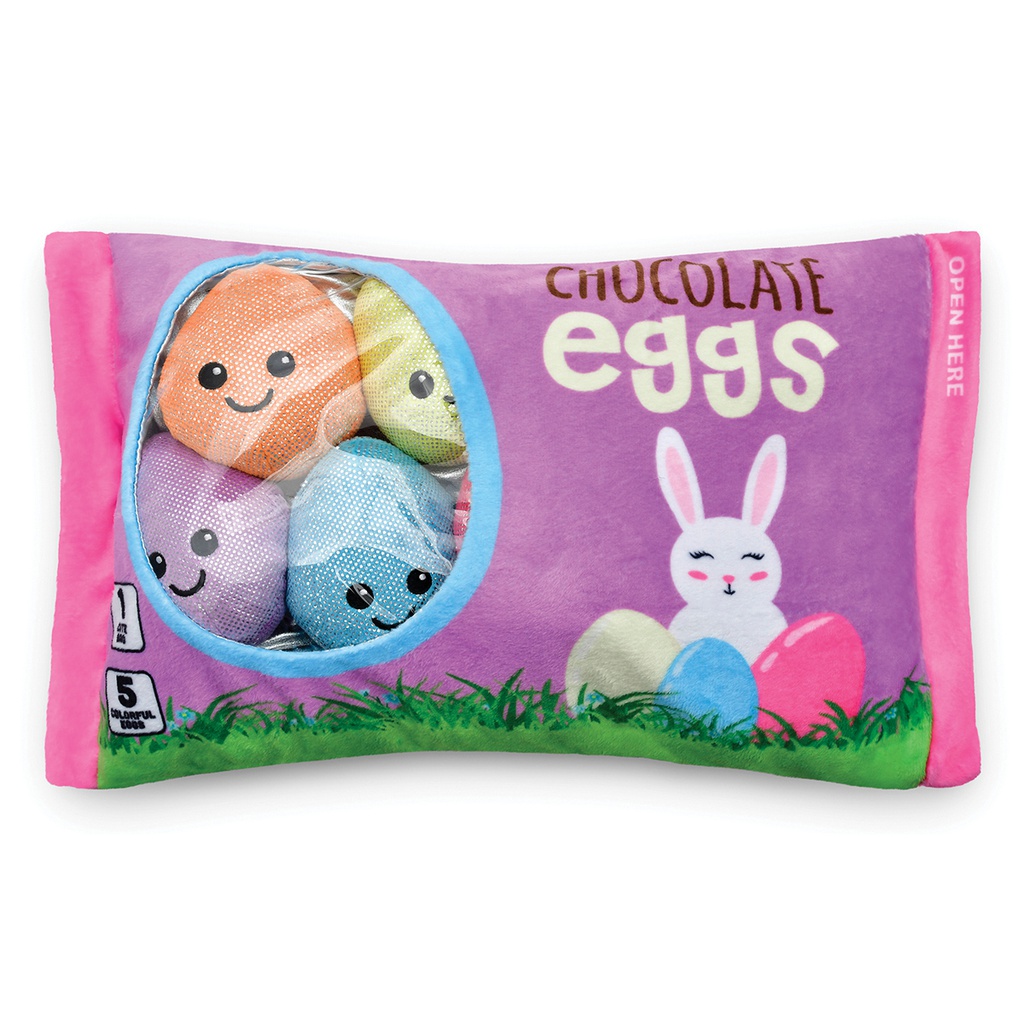 Chocolate Easter Egg Buddies Packaging Fleece Plush