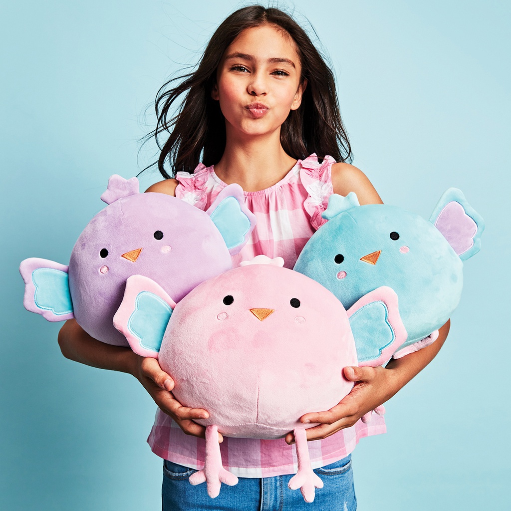 Pastel Chick Set of 3 Fleece Plush