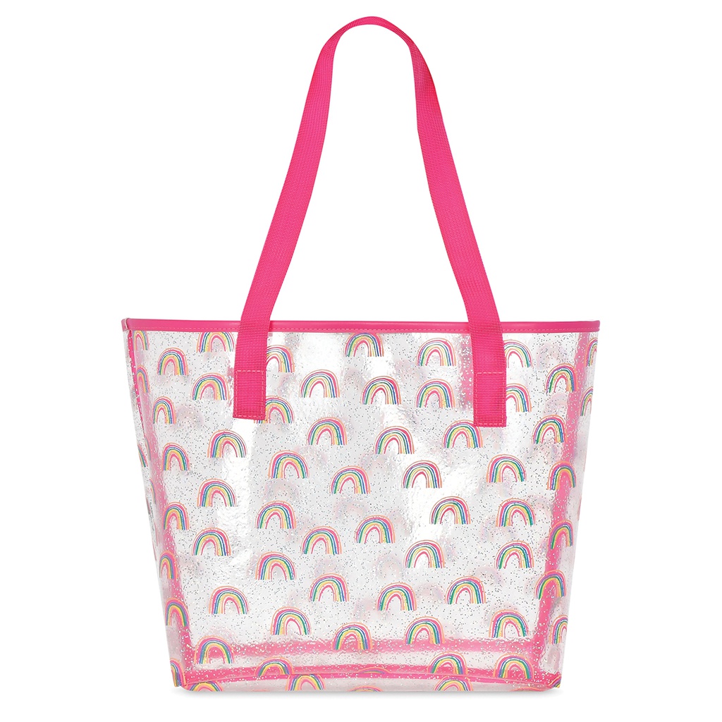 Sparkling Rainbow Clear Tote Bag