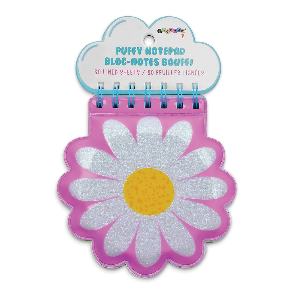 [724-939] Daisy Gingham Puffy Notebook
