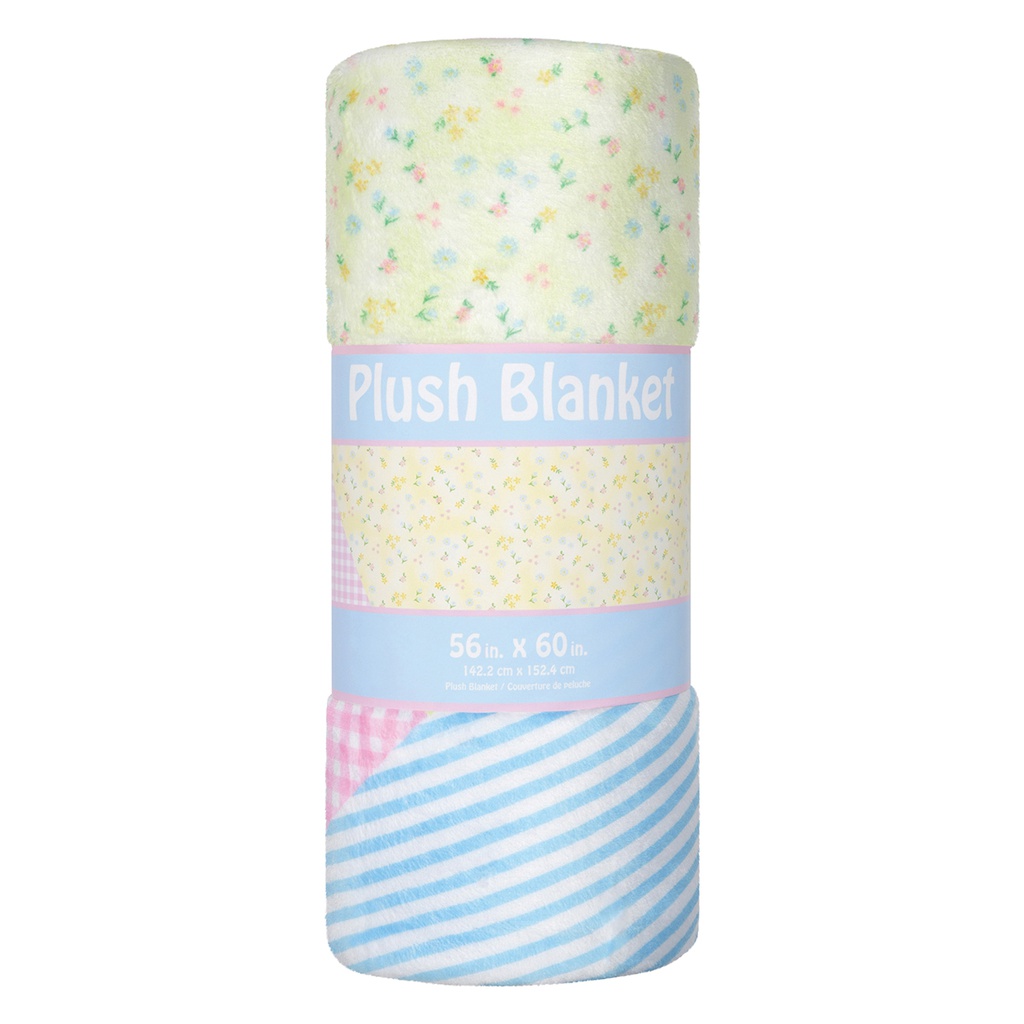 Sweet Patchwork Plush Blanket