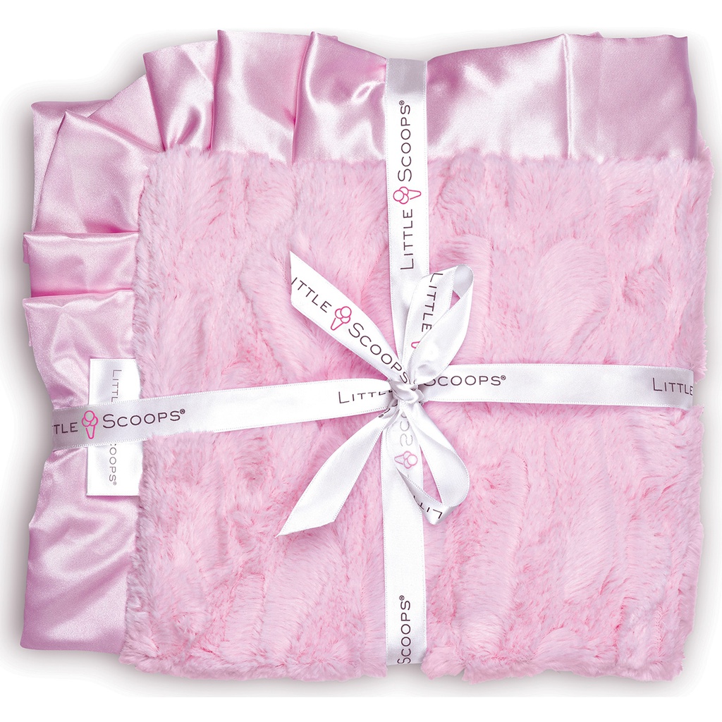 Little Scoops® Pink Receiving Blanket