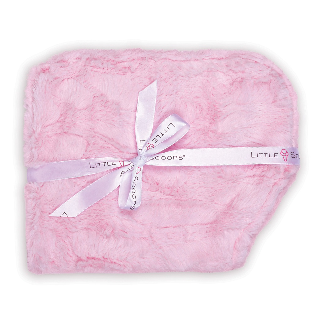 [450-014] Little Scoops Pink Set of 2 Burp Cloths
