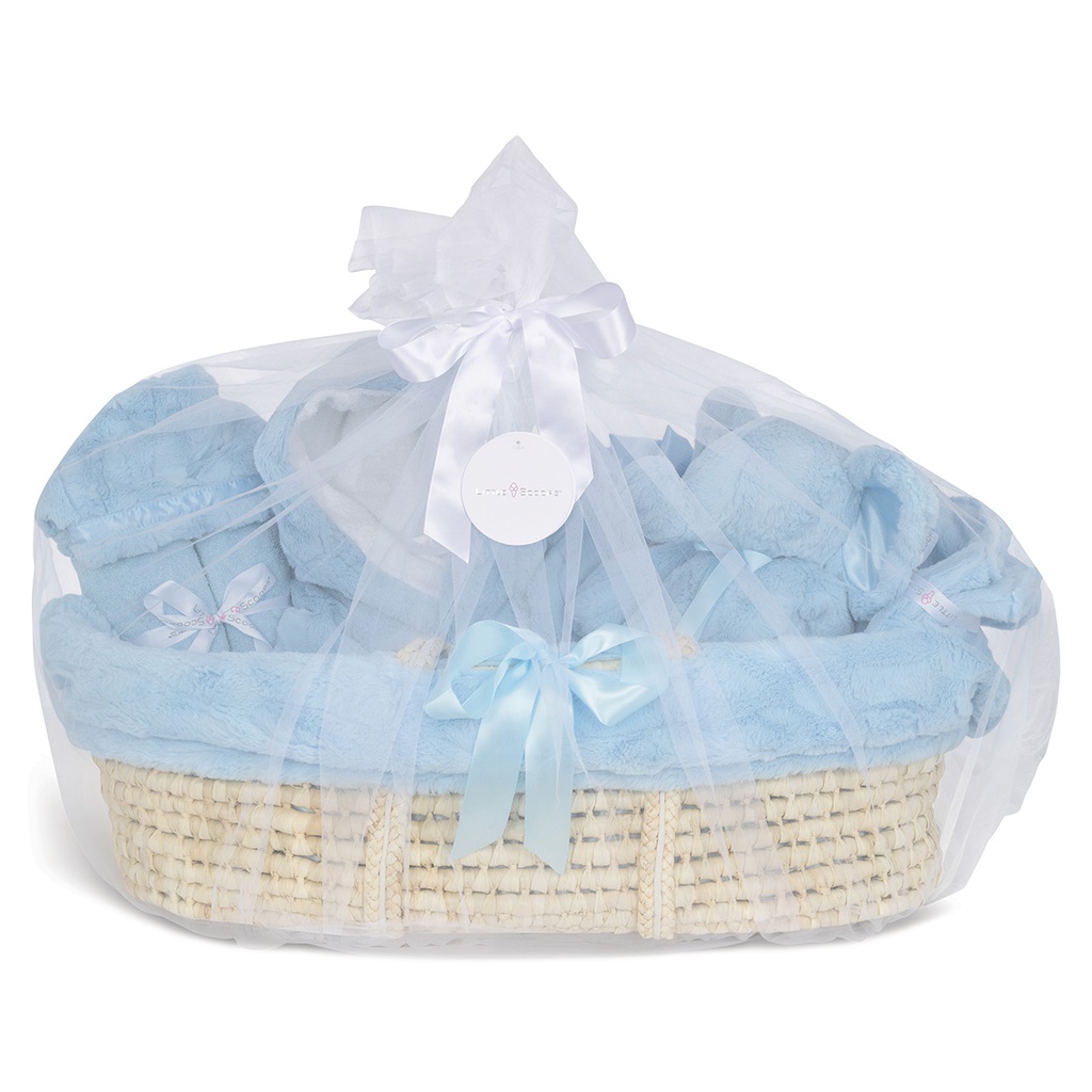 [460-001] Little Scoops Blue Baby Gift Basket Set
