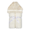 Little Scoops Cream Furry Hooded Baby Towel
