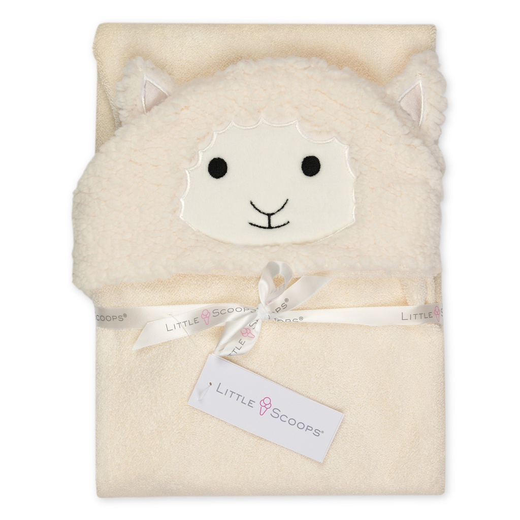Little Scoops® Lamb Hooded Towel