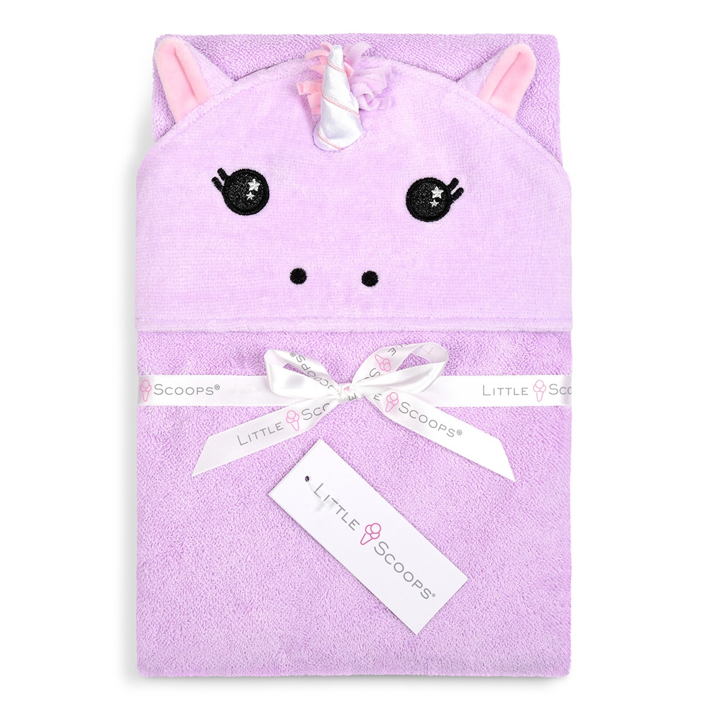 [450-004] Little Scoops Unicorn Hooded Towel