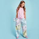 Bandana Patchwork Plush Pants