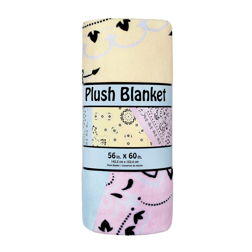 Bandana Patchwork Plush Blanket