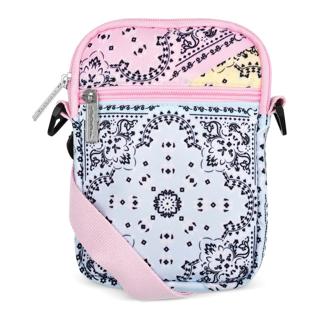 [810-1653] Bandana Patchwork Rectangle Crossbody Bag