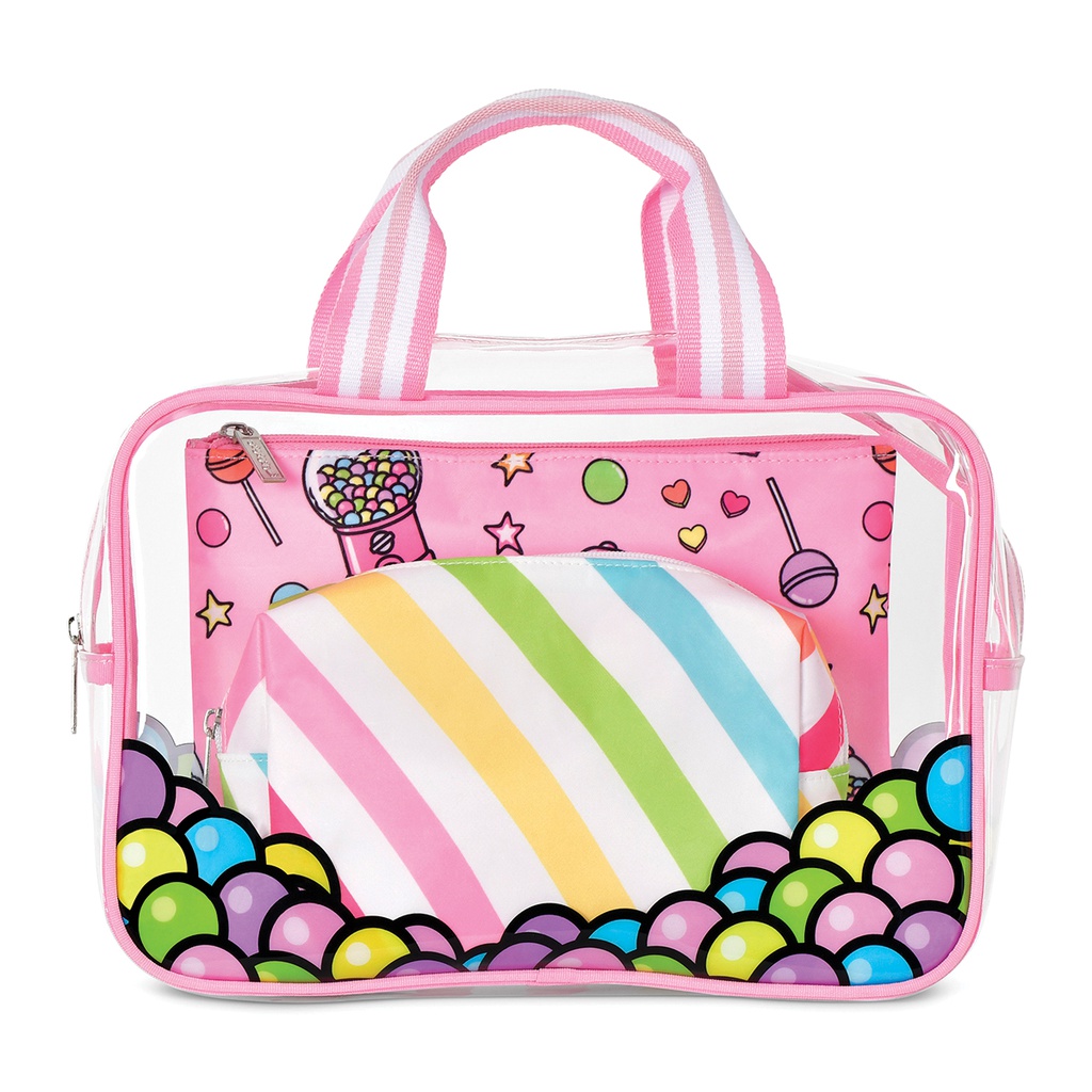 Gumball Cosmetic Bag Trio