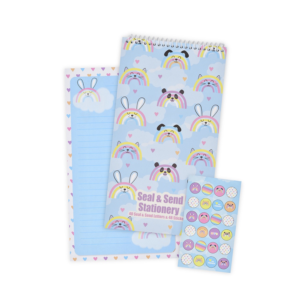 Rainbow Friends Seal & Send Stationery