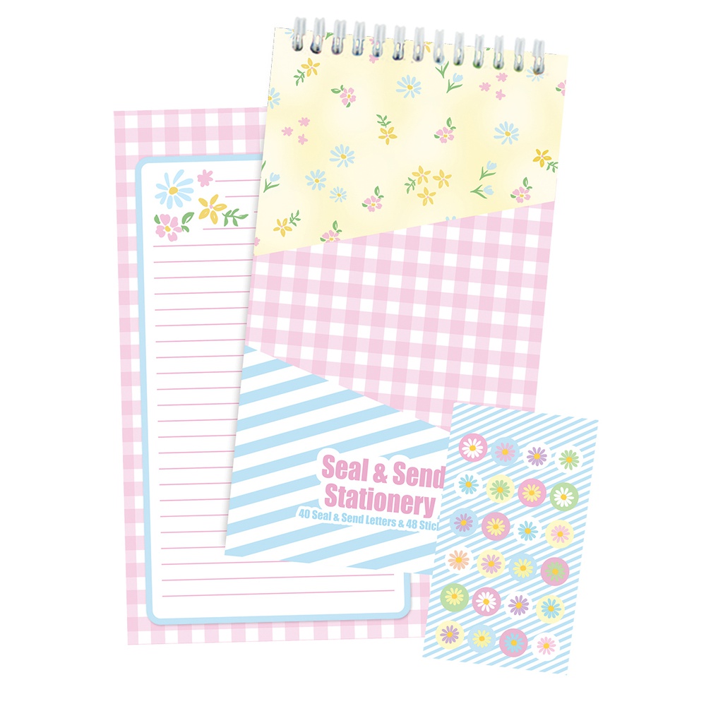 Sweet Patchwork Seal &amp; Send Stationery