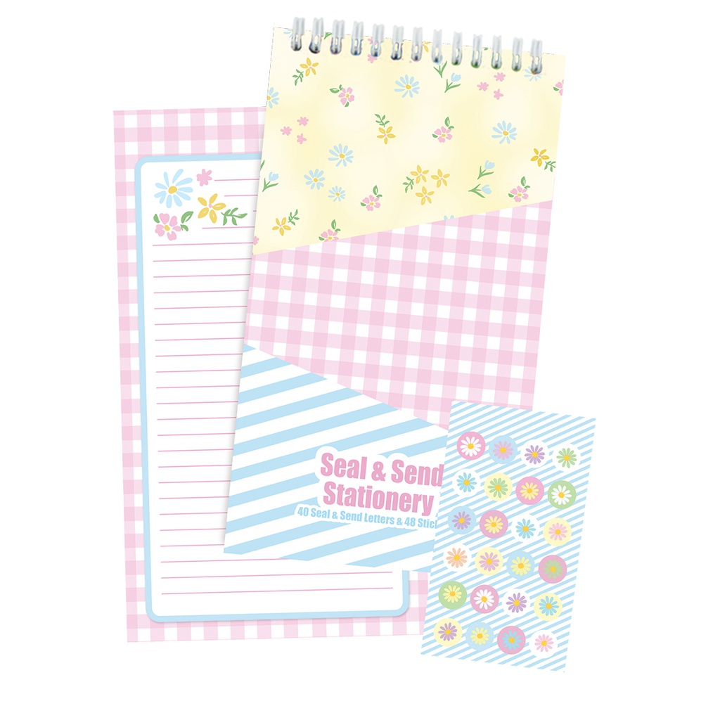 [760-1206] Sweet Patchwork Seal & Send Stationery