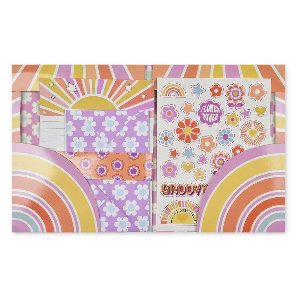 Feelin' Groovy Pen Pal Stationery Set