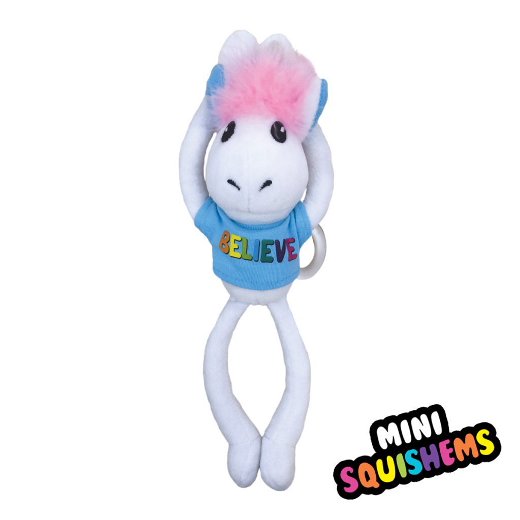 Unicorn Believe Hangin' Buddy Squishem