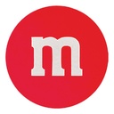 Red M &amp; M Fleece and Glitter Plush