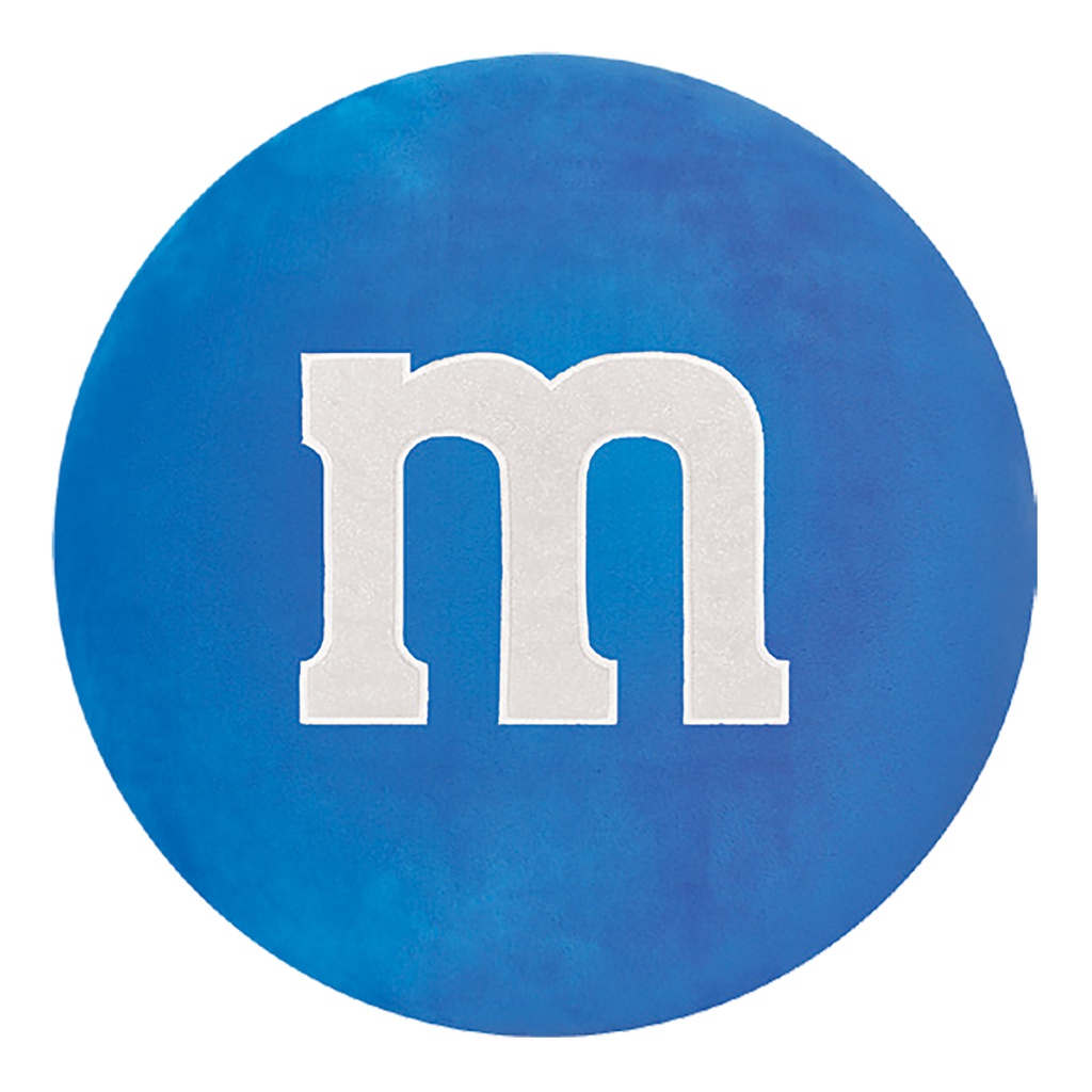 Blue M&M's Fleece and Glitter Plush