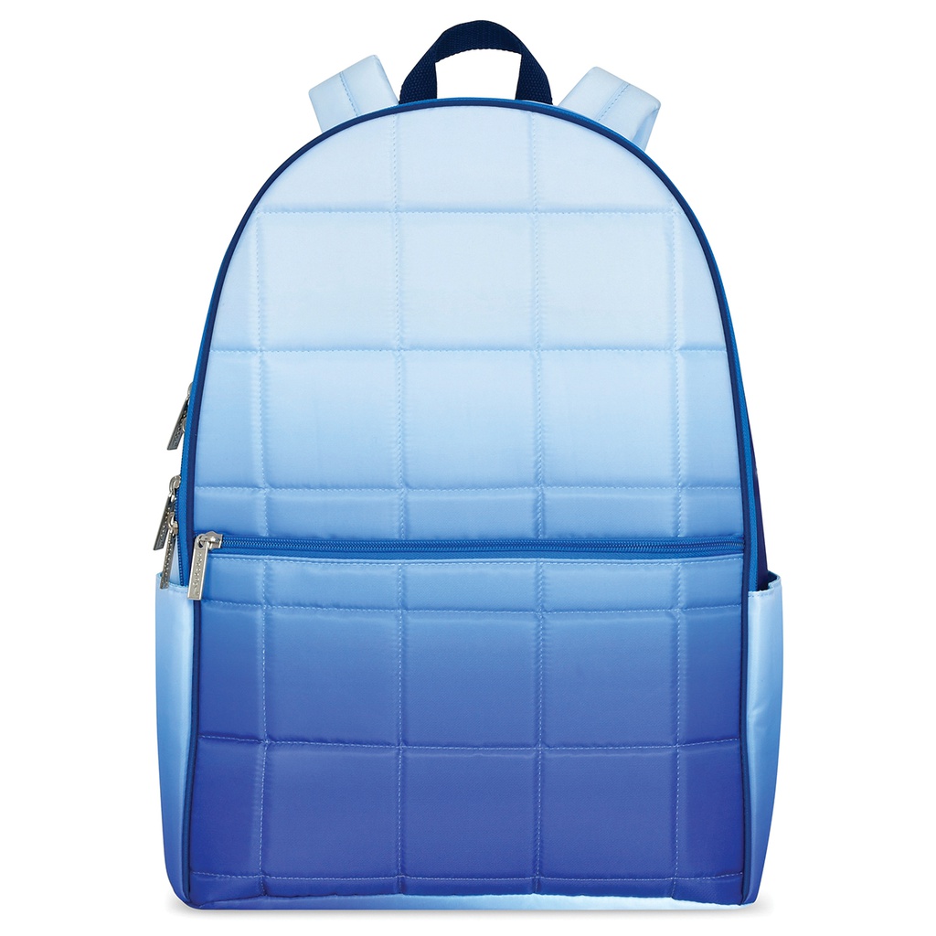 Blue Ombre Quilted Backpack