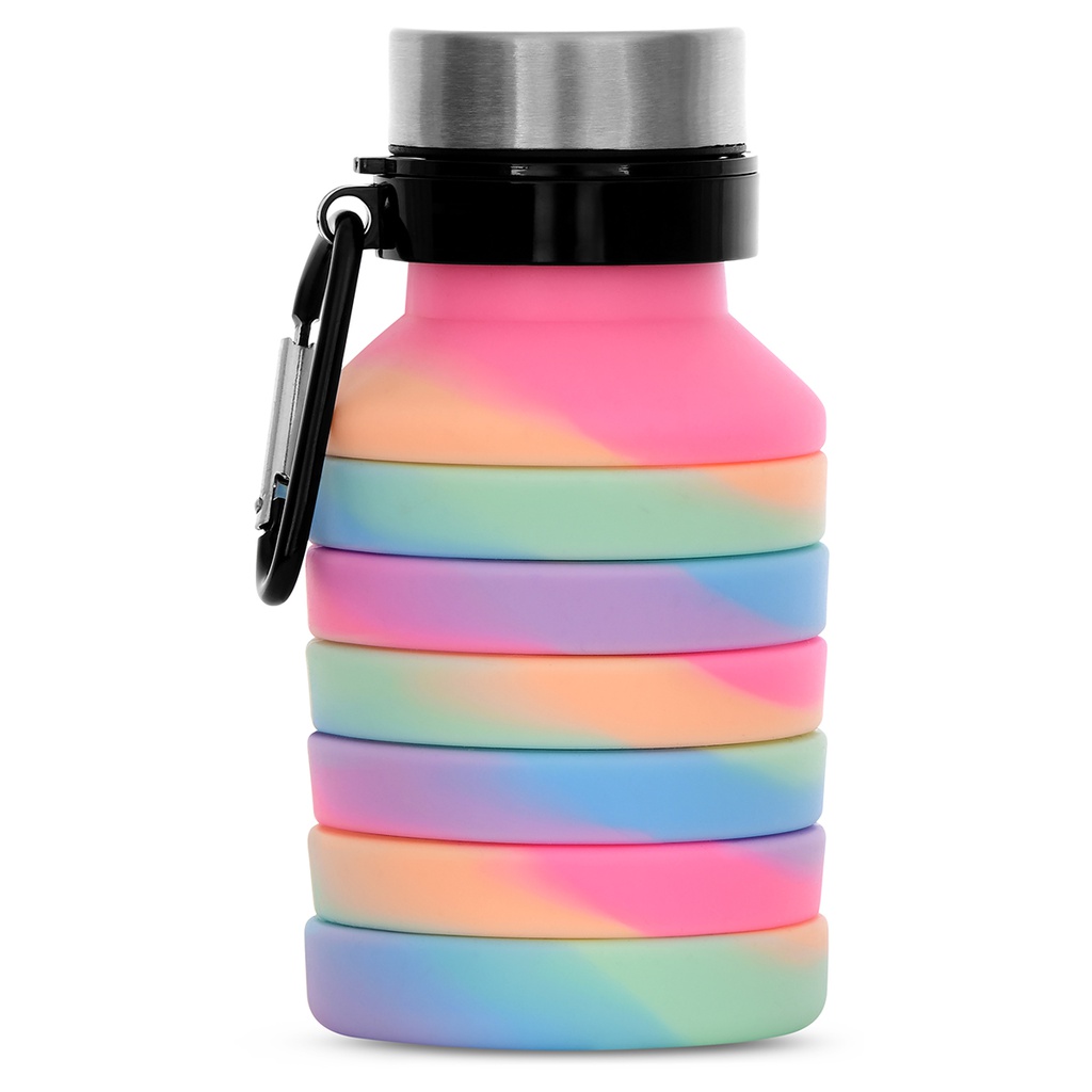 [870-183] Happy Stripe Collapsible Water Bottle
