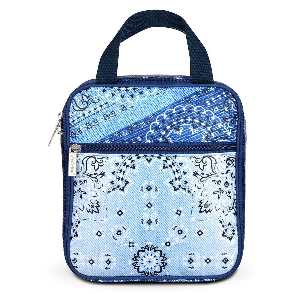 [810-1748] Bandana Denim Lunch Tote