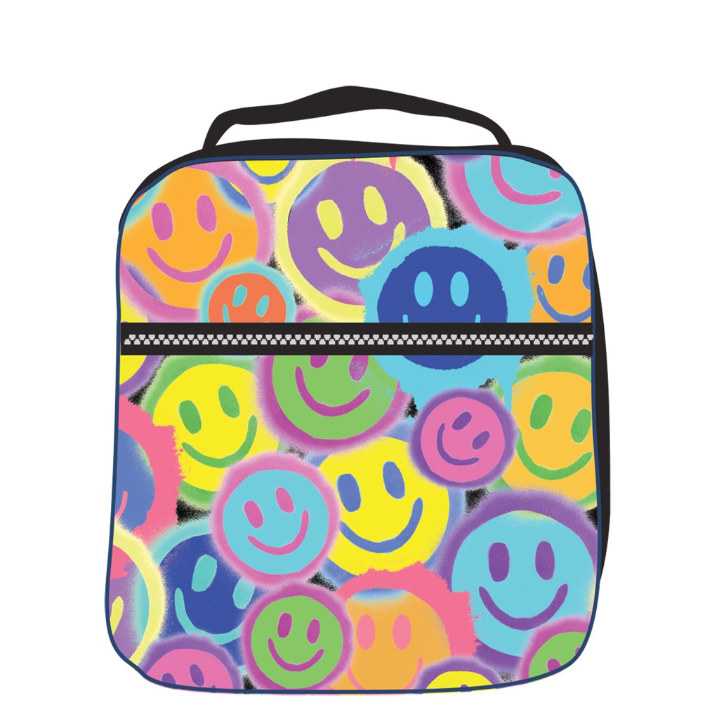 Spray Paint Smiles Lunch Tote