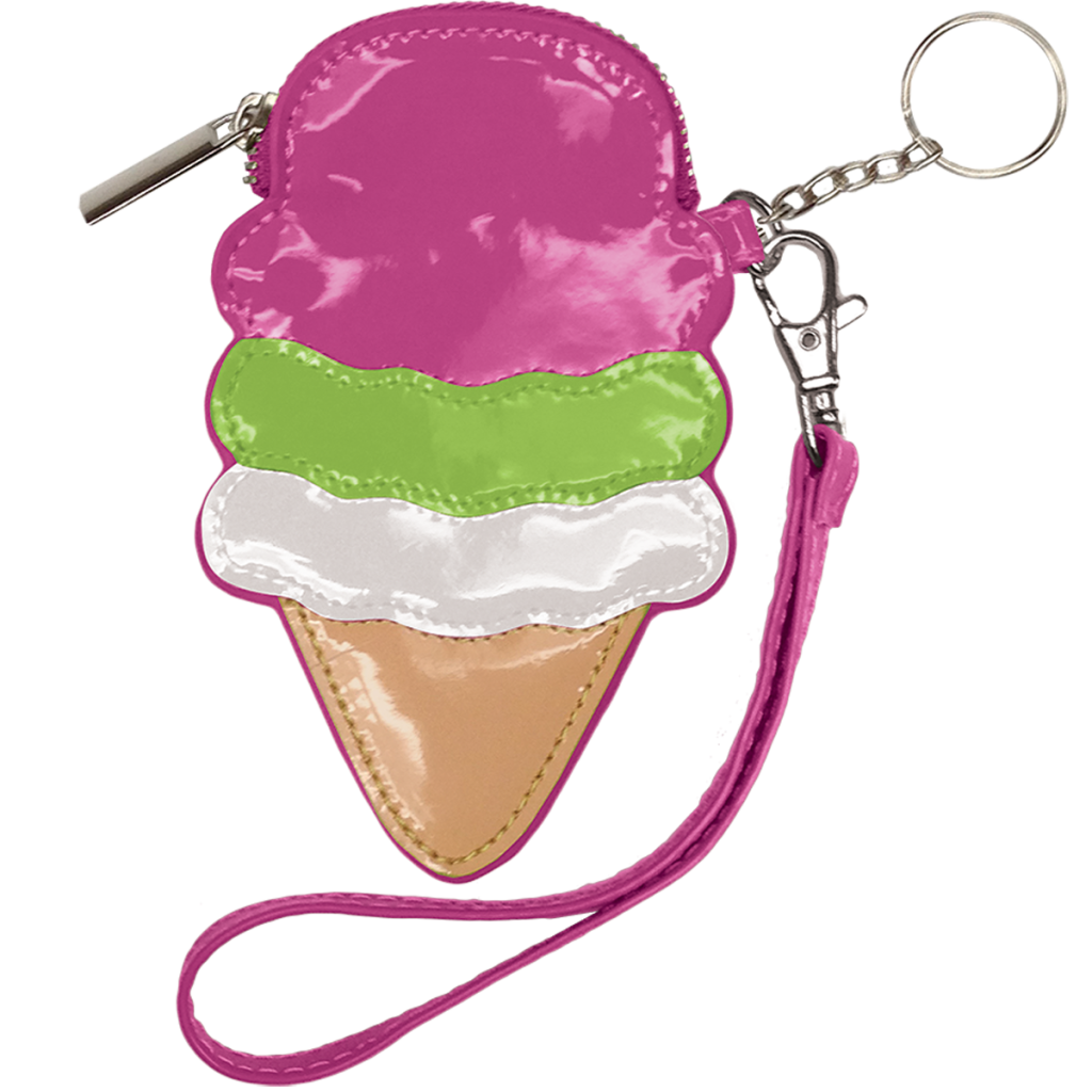 Ice Cream Cone Purse Key Chain