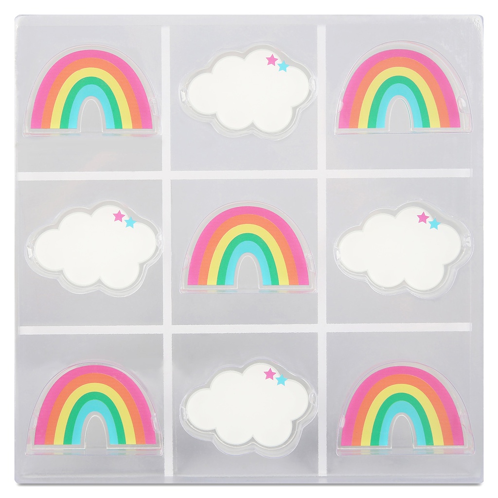 [770-228] Rainbow Lucite Tic Tac Toe