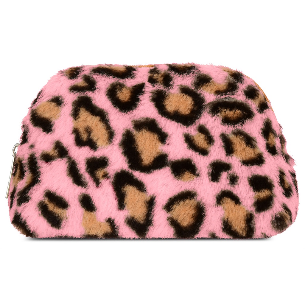 Lush Leopard Oval Cosmetic Bag