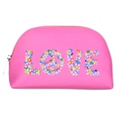 Peace and Love Oval Cosmetic Bag