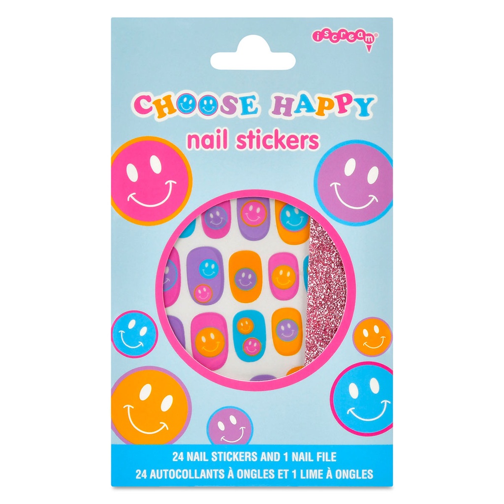 [815-186] Choose Happy Nail Stickers and Nail File Set