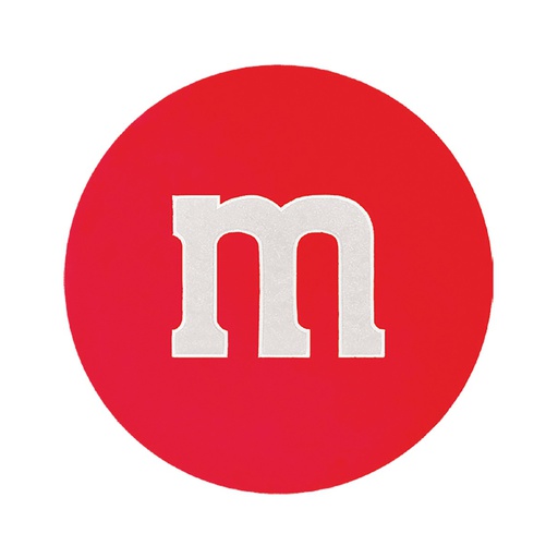 Mini Red M&M's Fleece & Glitter Plush