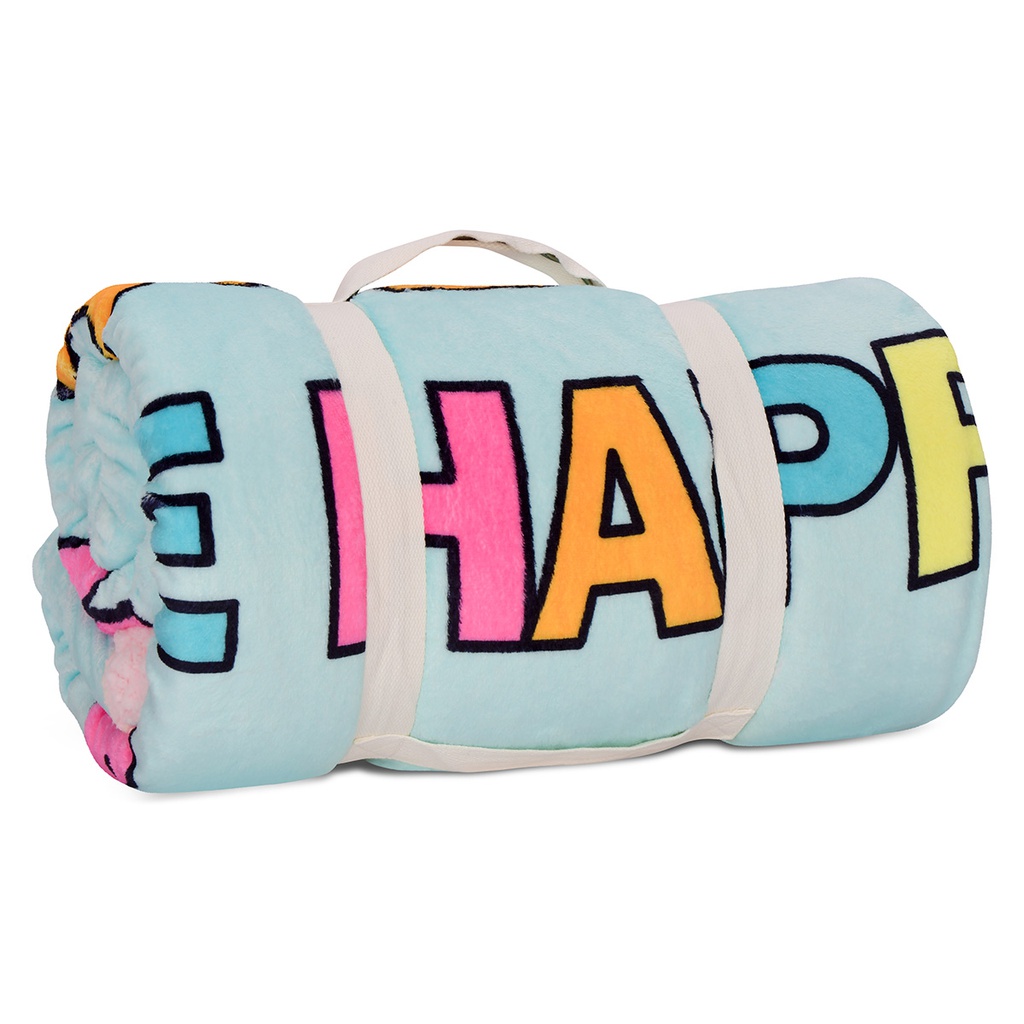 Be Happy Sherpa Blanket