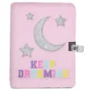 Sleepover Stars Furry Lock and Key Journal