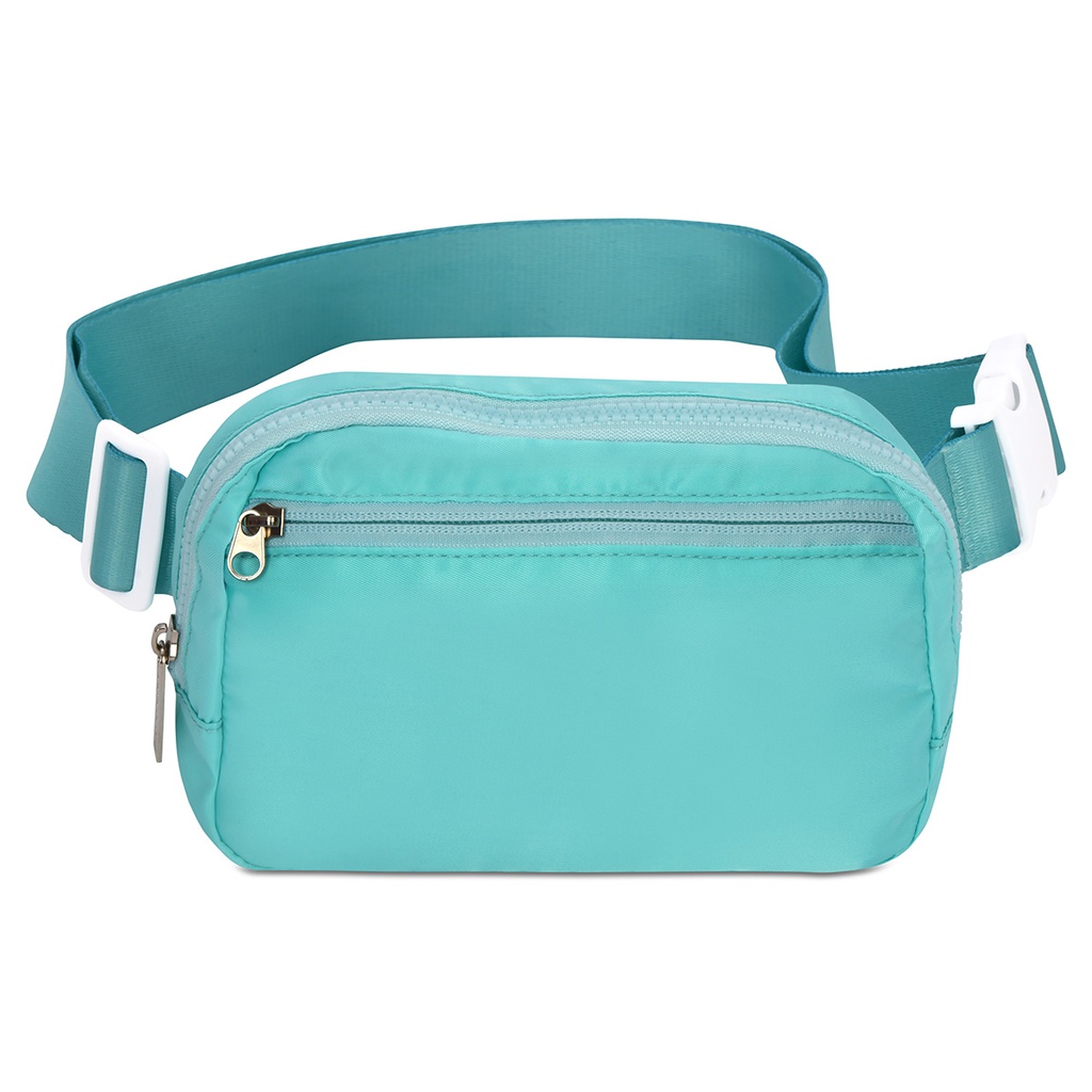 [810-1834] Turquoise Nylon Belt Bag