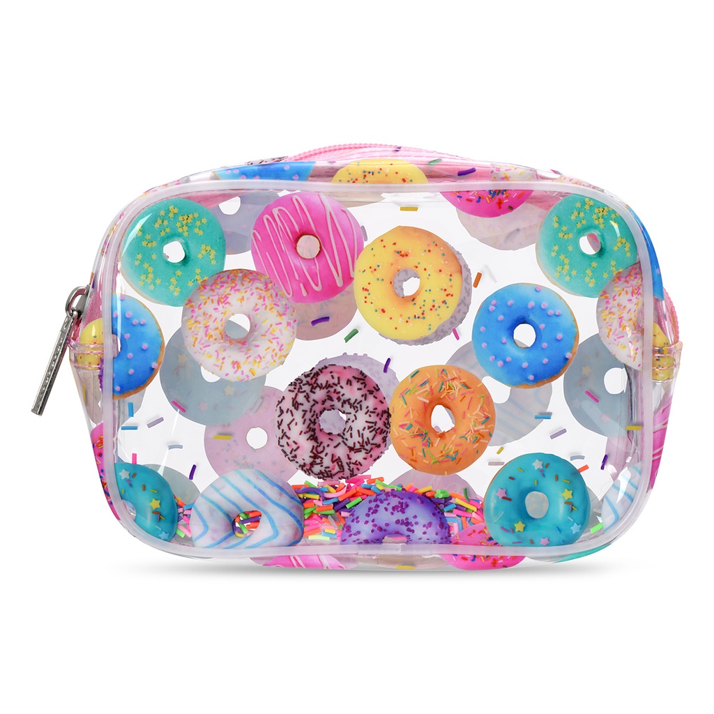 [810-1927] Go Do-Nuts Clear Cosmetic Bag