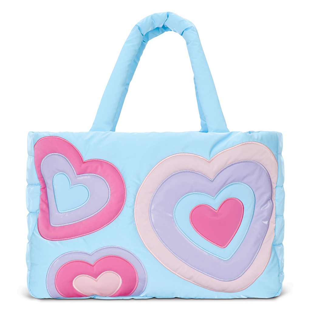 Happy Heart Puffy Weekender Bag