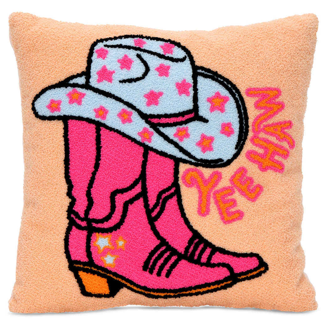 Cowgirl Boots Chenille Plush