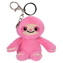 Pink Sloth Bag Buddy Clip Plush